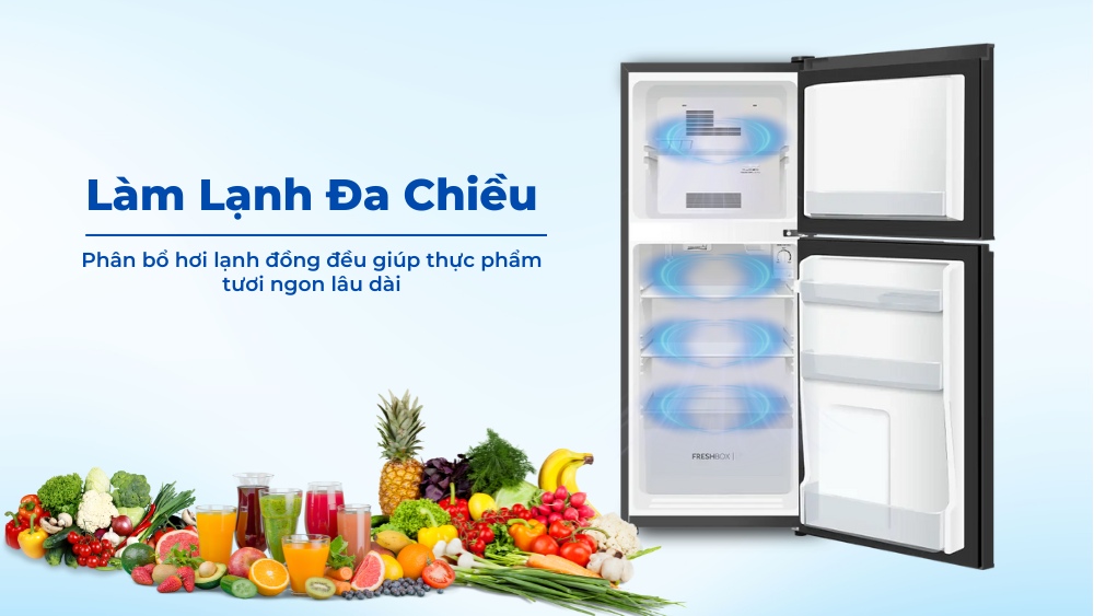 Làm lạnh đa chiều giúp thực phẩm luôn tươi ngon