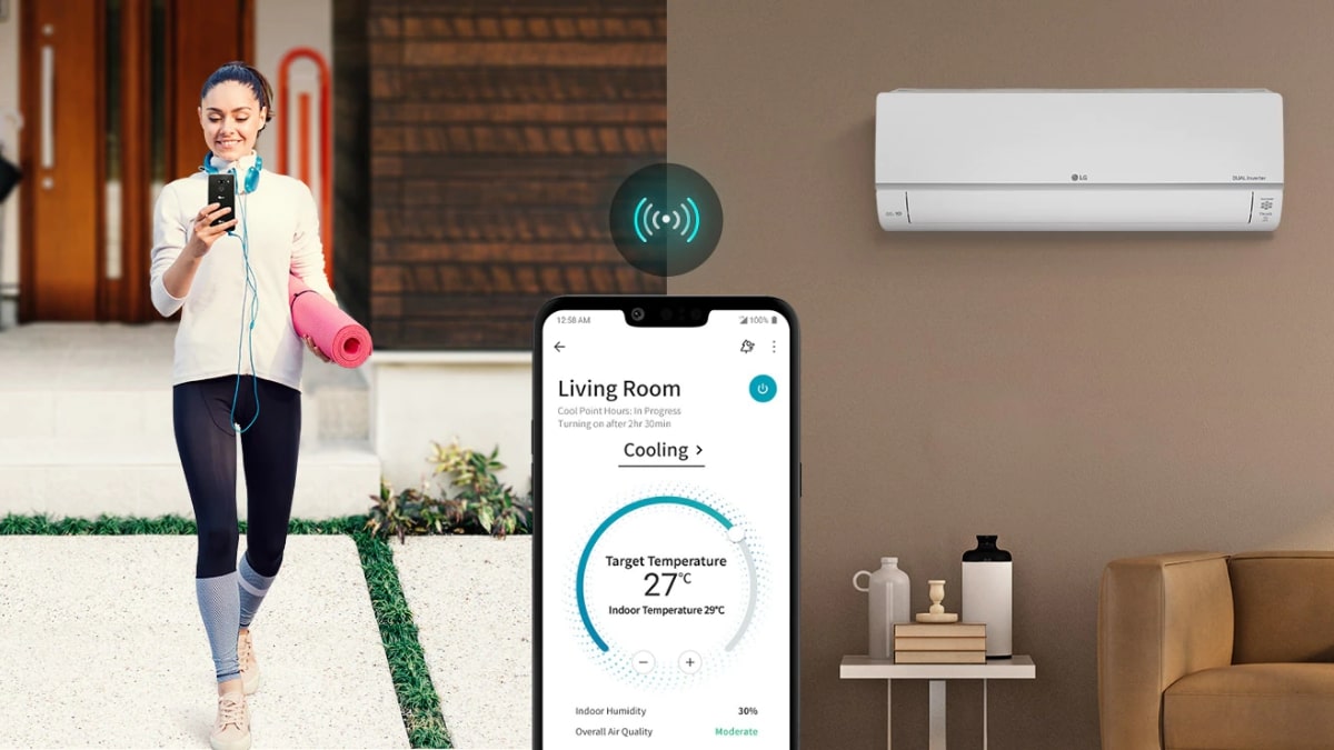 Ứng dụng SmartThinQ hỗ trợ điều khiển máy lạnh LG Inverter từ xa