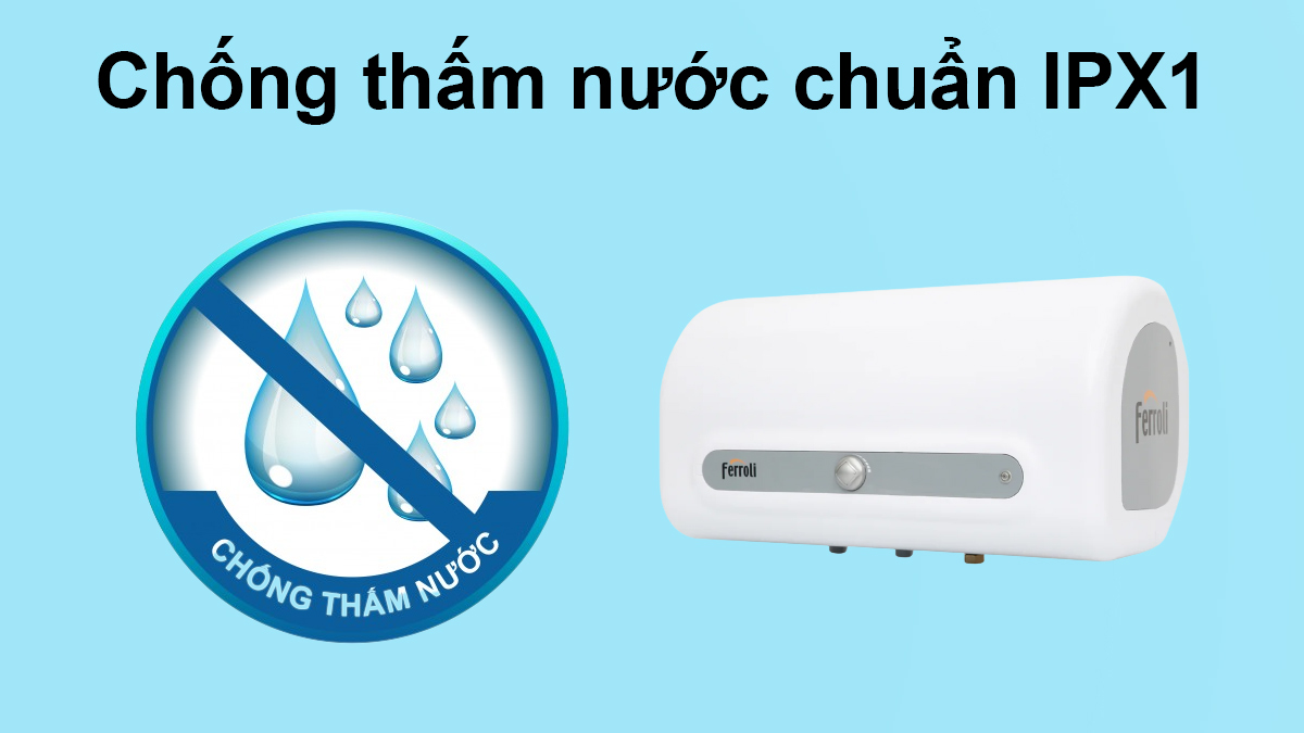 Vỏ máy Ferroli QQ Evo 20L ME chống thấm nước chuẩn IPX1