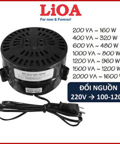 Biến áp đổi nguồn LIOA 220V sang 100V 110V 120V (200VA, 400VA, 600VA, 1000VA, 1200VA, 1500VA, 2000VA)