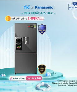 [GIAO TOÀN QUỐC] Tủ lạnh Panasonic dòng cao cấp 2 cánh NR-BW530XMMV 500L - Cảm biến thông minh - Vòi lấy nước ngoài tiện lợi  - Chức năng làm đá tự động - Hàng chính hãng