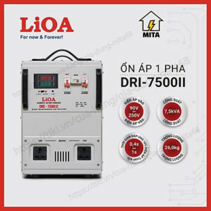 Ổn áp LiOA 1 pha 7.5kVA LiOA DRI-7500II - Hàng Chính Hãng