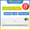 Máy lạnh Aqua Inverter 1.5 HP AQA-KCRV13TK - Hàng Chính Hãng (Giao Hàng Toàn Quốc)