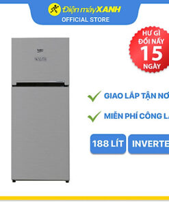 Tủ Lạnh Inverter Beko RDNT200I50VS (188L) (Bạc) - Hàng chính hãng