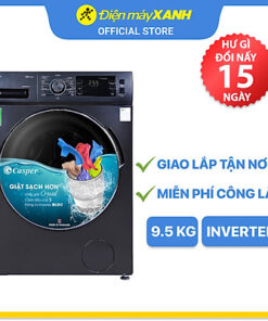 Máy giặt Casper Inverter 9.5 kg WF-95I140BGB - Hàng chính hãng (Giao toàn quốc)