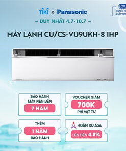 Máy lạnh Panasonic CU/CS-VU9UKH-8 - Một chiều - Inverter sang trọng Sky series - Hàng Chính Hãng