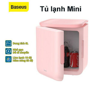(Hàng chính hãng) Tủ lạnh mini Baseus dung tích 6L, hai chế độ làm lạnh và giữ ấm, dùng trên xe hơi, cho gia đình, văn phòng, ký túc xá,...