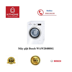 Máy Giặt Cửa Trước Bosch WAW28480SG (9kg) - Trắng - Hàng Chính Hãng