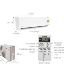 Máy lạnh Toshiba 1 HP Inverter RAS-H10C4KCVG-V-Hàng Chính Hãng-Giao Hàng Toàn Quốc.